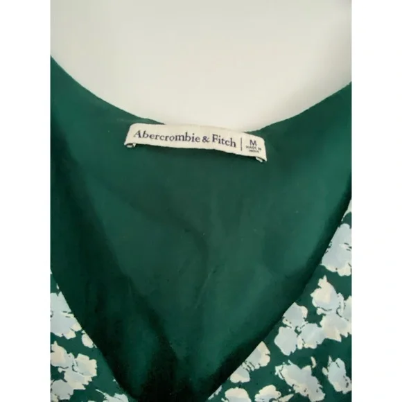 ABERCROMBIE & FITCH Green Floral Dress - Picture 4 of 4